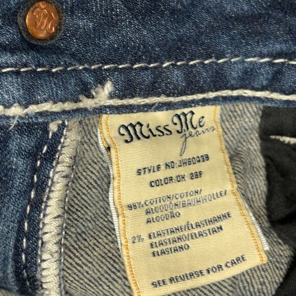 Miss Me Stars Cowprint studded bootcut jean 31 - Picture 6 of 6